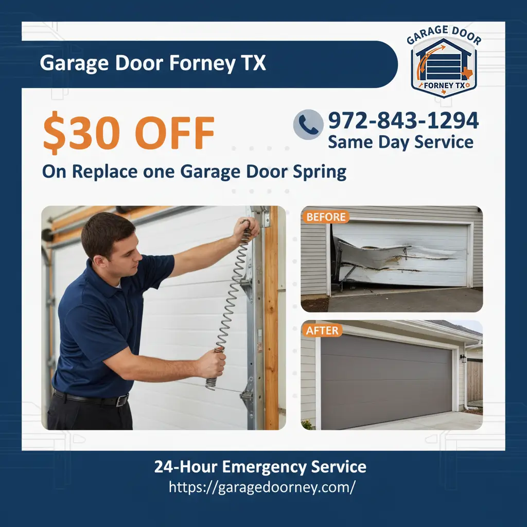 Garage Door Spring Replacement Discount Forney TX